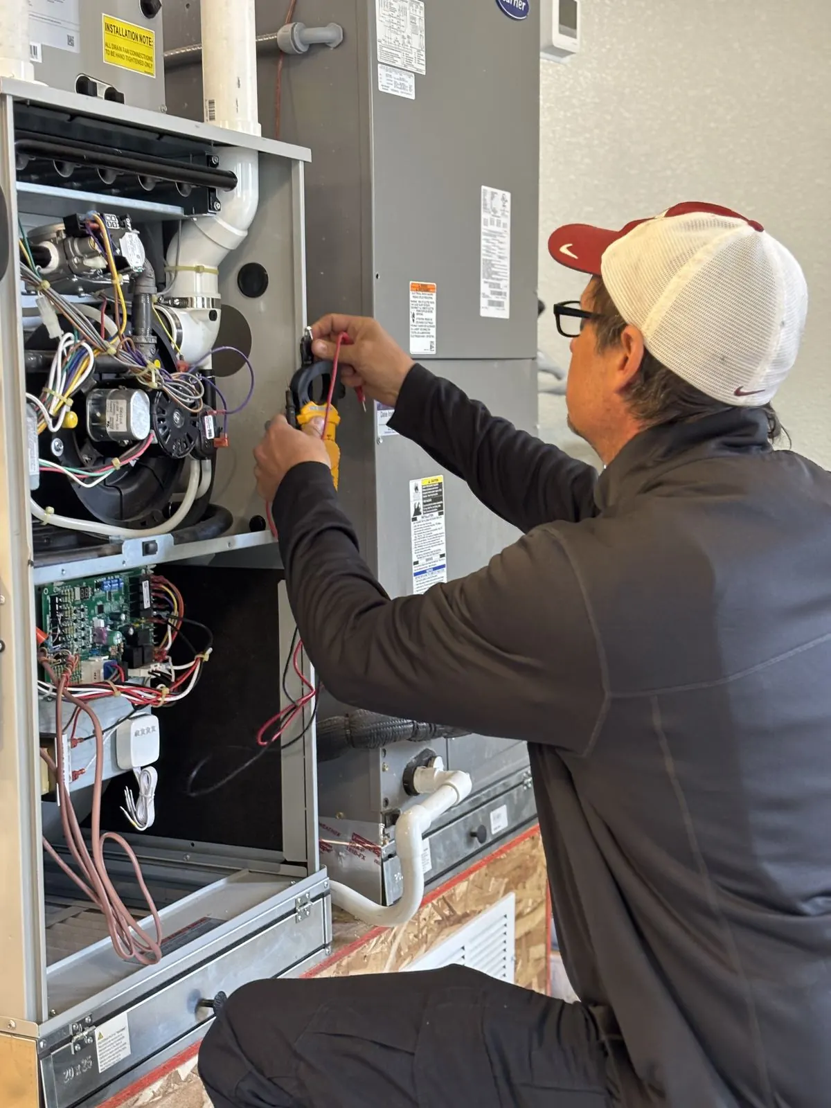 Adam Golubski, owner and licensed professional engineer, on a service call in the Kansas City metro